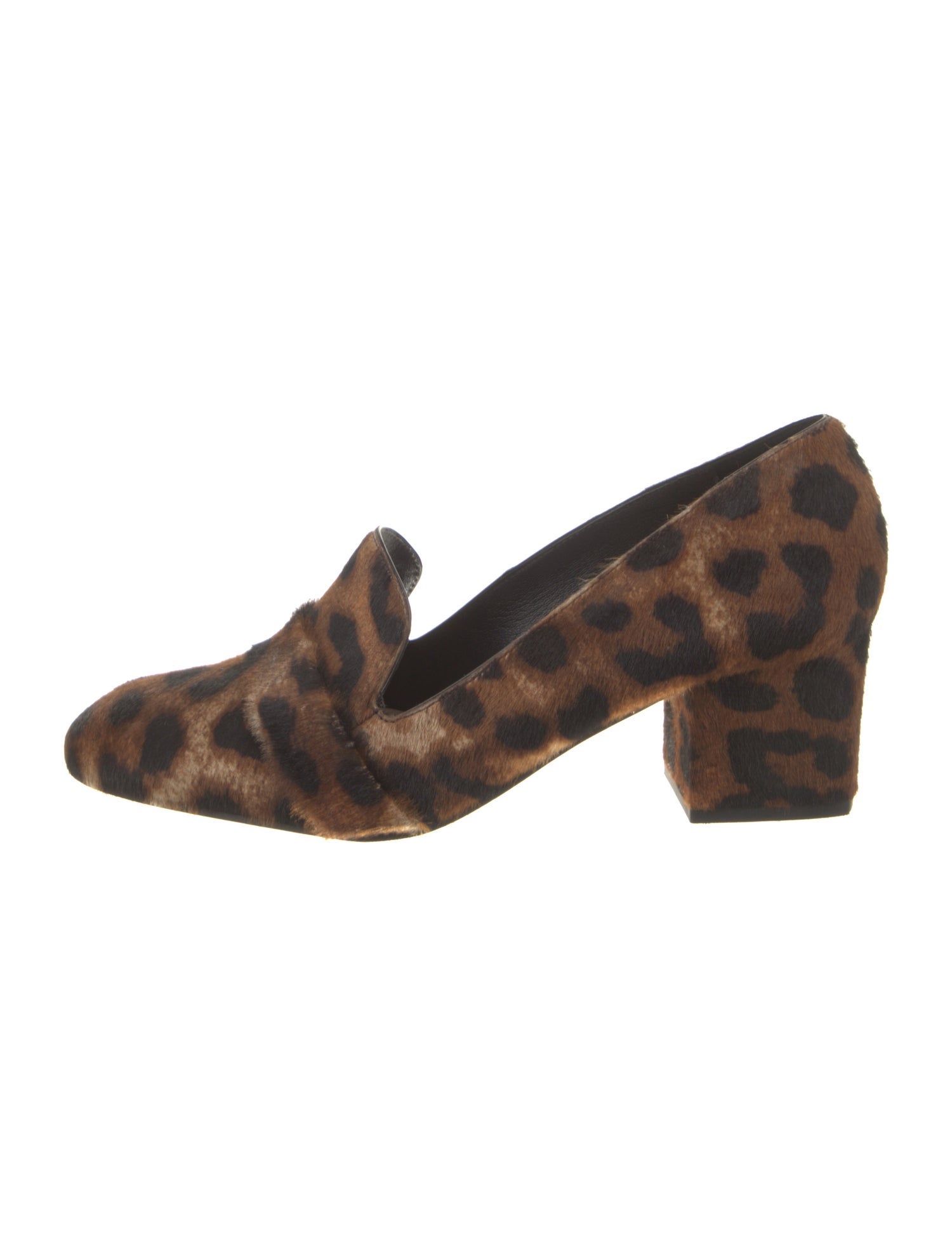 Tamara Mellon Ponyhair Animal Print Loafers